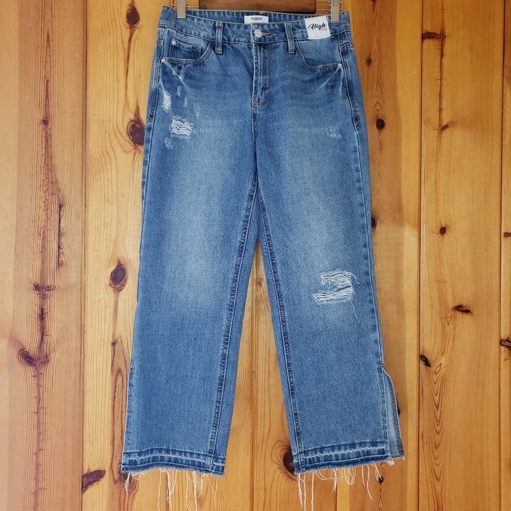 Kensie high rise relaxed crop jeans, size 2/26 - Picture 2 of 6